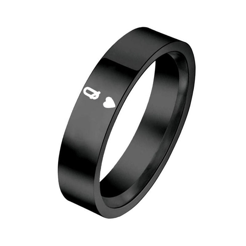 KQ Couples Fashionable King And Queen Rings