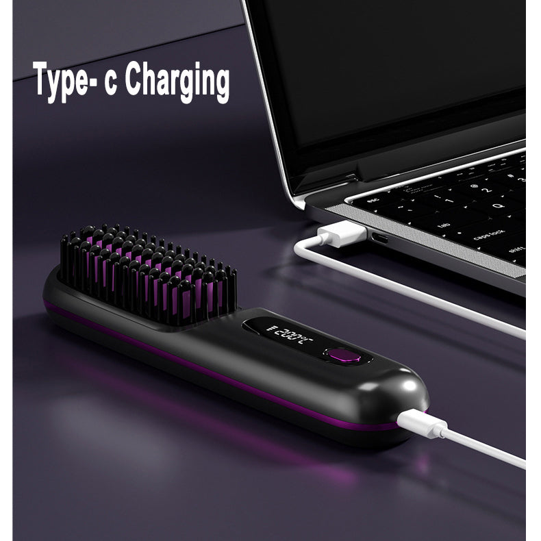 USB Charging Hair Straightening Comb
