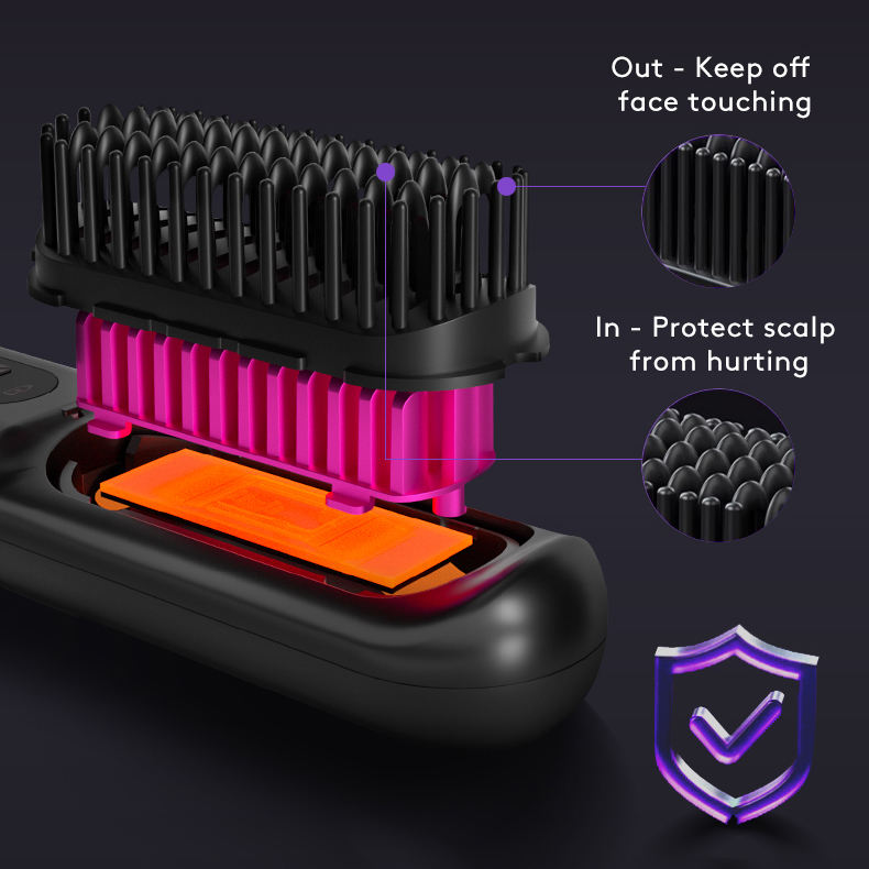 USB Charging Hair Straightening Comb