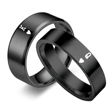 KQ Couples Fashionable King And Queen Rings
