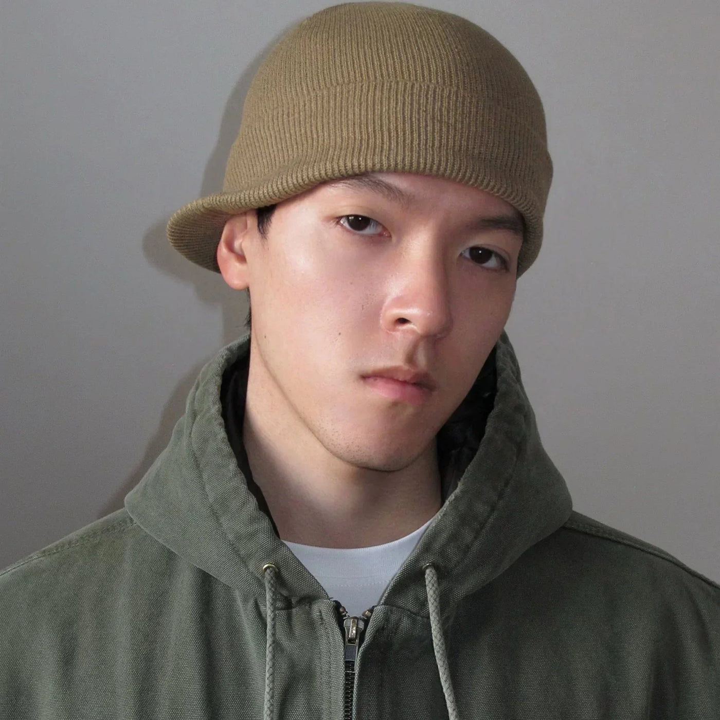 Hats Short-brimmed Woolen Army Peaked Caps Knitted Warm Hat