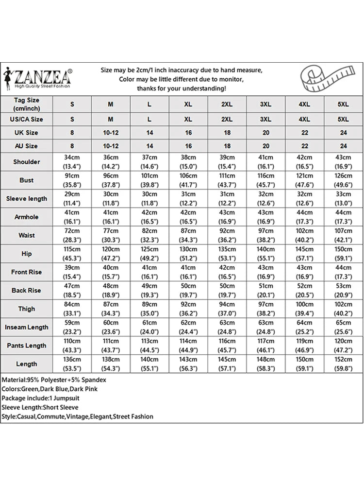 Office Casual Loose Short Sleeve Playsuits Solid Color Wide Leg Jumpsuits