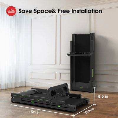 3.0HP Treadmills Electric APP Online Monitoring 7.5MPH Remote Control Foldable