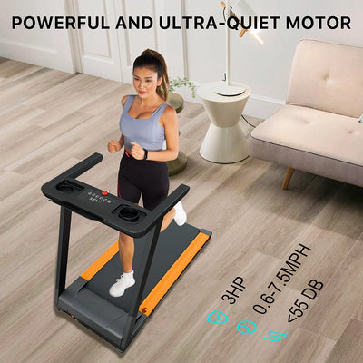 3.0HP Treadmills Electric APP Online Monitoring 7.5MPH Remote Control Foldable