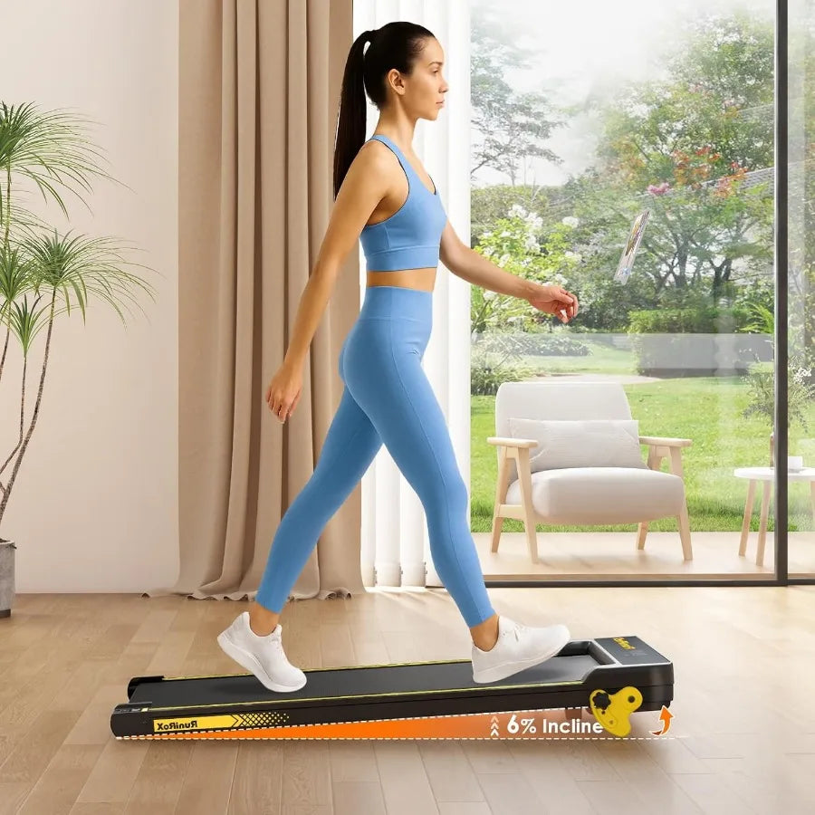 Portable Treadmill with Incline and Handle Bar