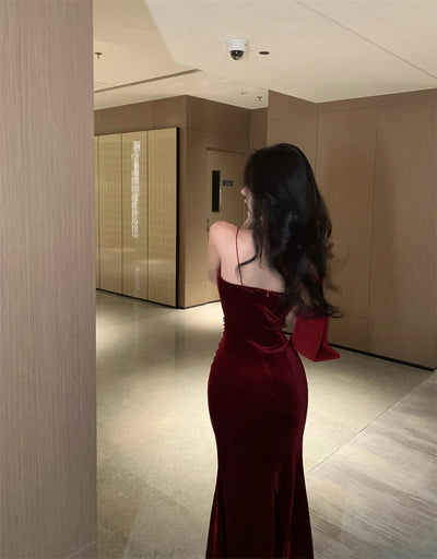 Vintage Sexy Club Prom Red Dresses for Women