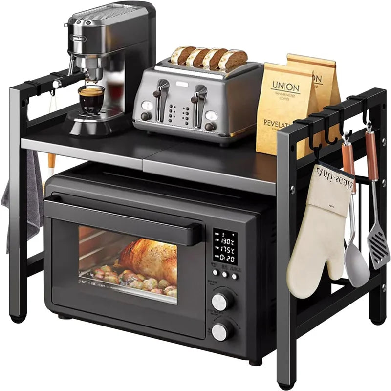Adjustable Space-Saving Microwave Rack – 100kg Capacity,