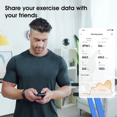 3.0HP Treadmills Electric APP Online Monitoring 7.5MPH Remote Control Foldable