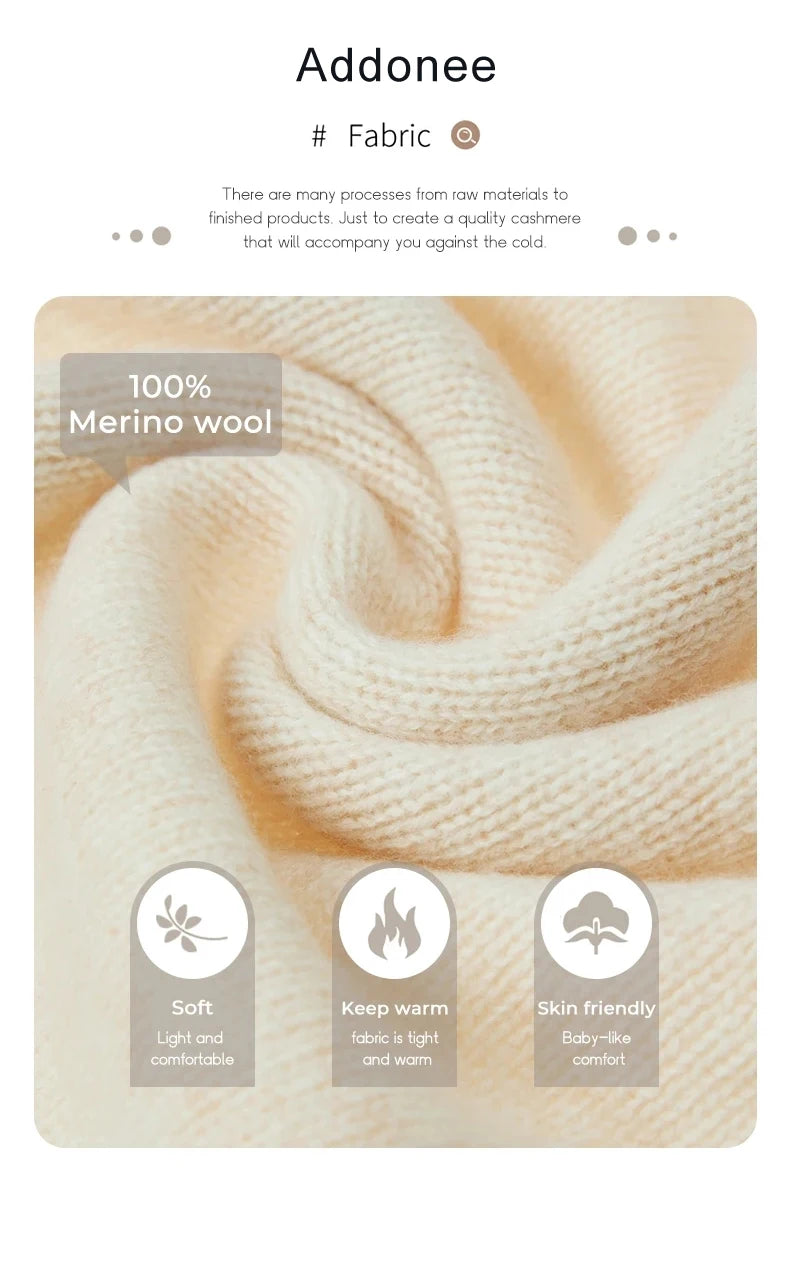 Merino Wool Pants Knitted Cashmere Shorts Trousers Above Knees