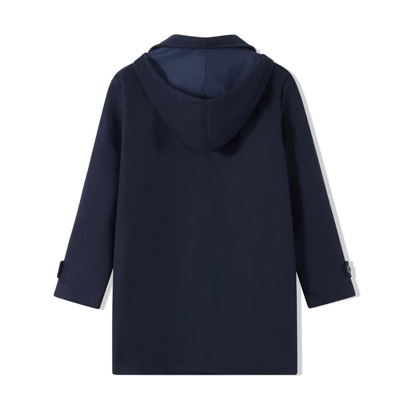 Men s Winter Duffle Coat Loose Fit Classic Wool Blend Long