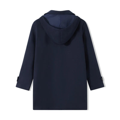 Men s Winter Duffle Coat Loose Fit Classic Wool Blend Long