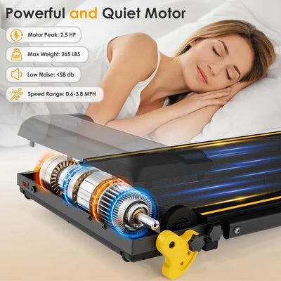 Portable Treadmill with Incline and Handle Bar