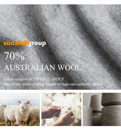 Australian Wool coats autumn and winter new luxury women's Clothing jacket hooded top