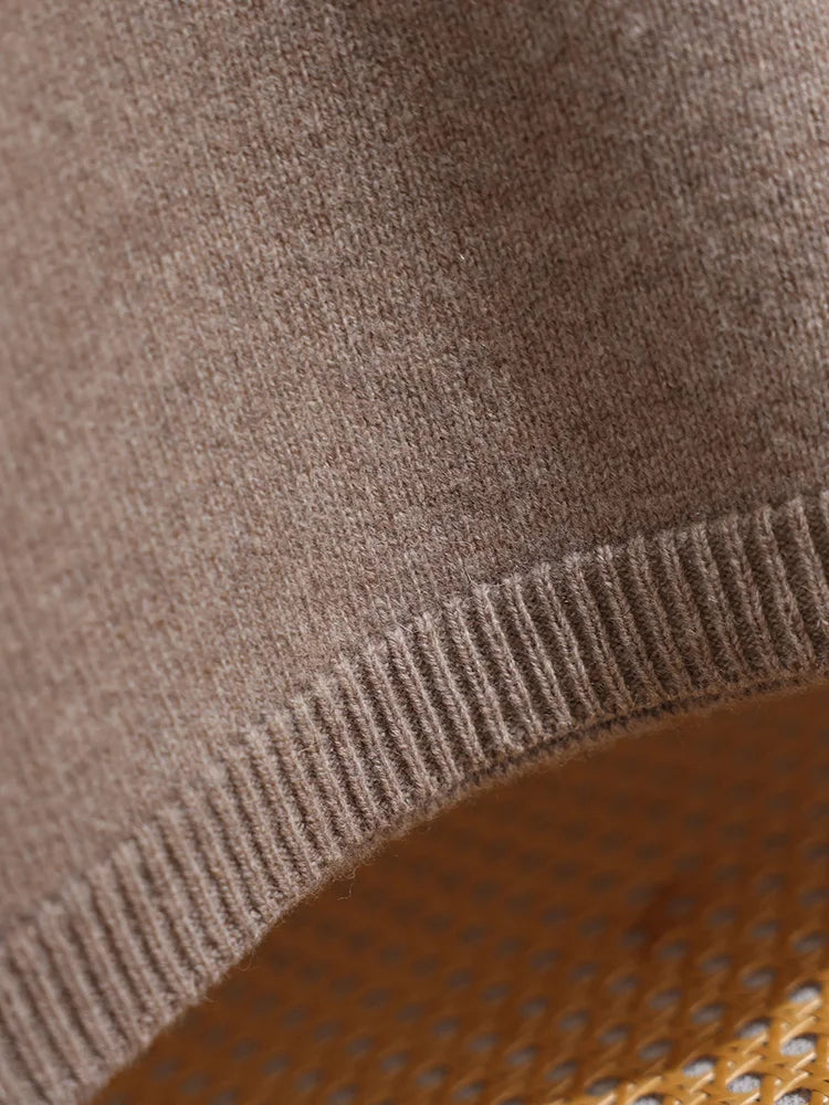 Merino Wool Pants Knitted Cashmere Shorts Trousers Above Knees