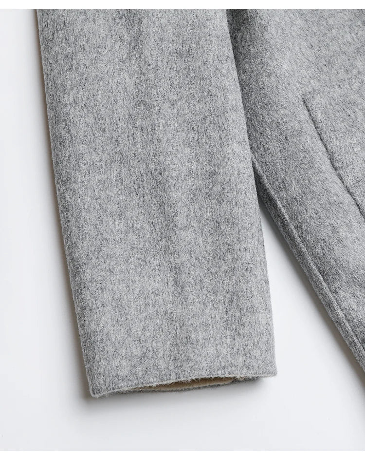 Australian Wool coats autumn and winter new luxury women's Clothing jacket hooded top