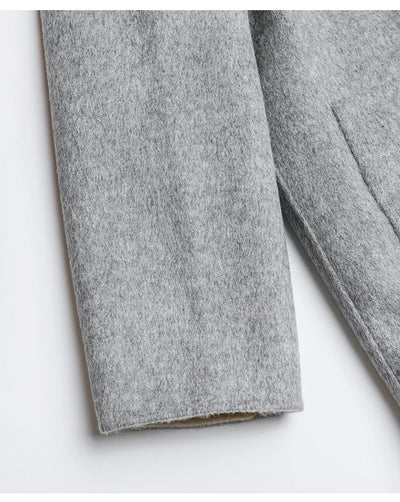 Australian Wool coats autumn and winter new luxury women's Clothing jacket hooded top