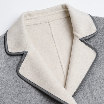 Australian Wool coats autumn and winter new luxury women's Clothing jacket hooded top