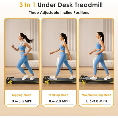 Portable Treadmill with Incline and Handle Bar