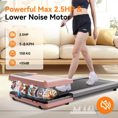 2in1 Run-Walking Pad Small Treadmill for Home&Office