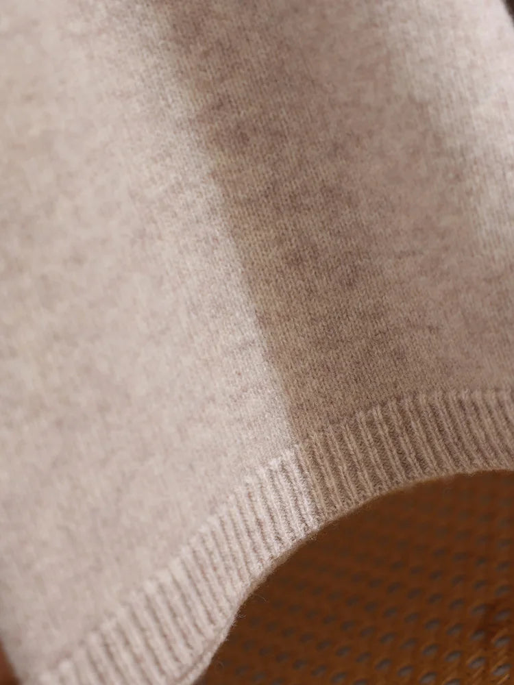 Merino Wool Pants Knitted Cashmere Shorts Trousers Above Knees