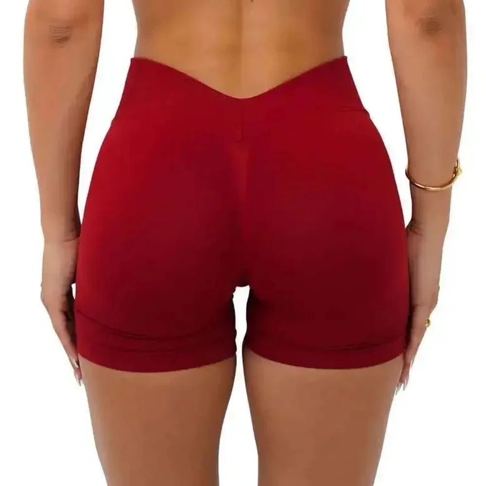 Gym Shorts Woman Seamless Yoga Shorts Fitness Training