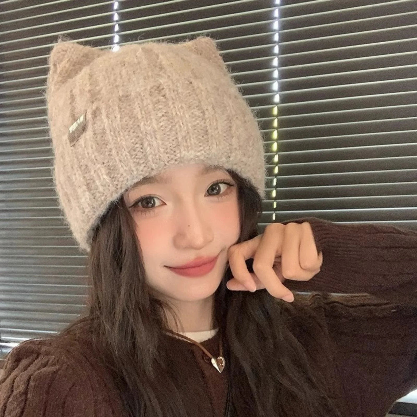 Cute Winter Warm Wool Hats For Women, Korean Style Fashion Headwear