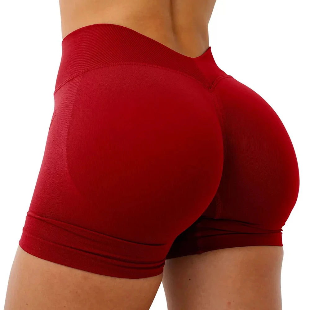 Gym Shorts Woman Seamless Yoga Shorts Fitness Training