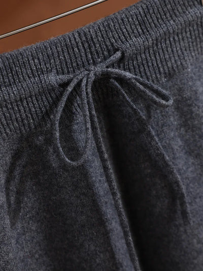 Merino Wool Pants Knitted Cashmere Shorts Trousers Above Knees