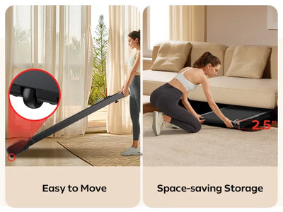 2.5 HP Incline Under-Desk Treadmill, Triple Knee Protection