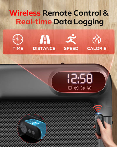 2.5 HP Incline Under-Desk Treadmill, Triple Knee Protection