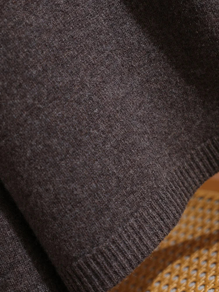 Merino Wool Pants Knitted Cashmere Shorts Trousers Above Knees