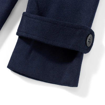 Men s Winter Duffle Coat Loose Fit Classic Wool Blend Long