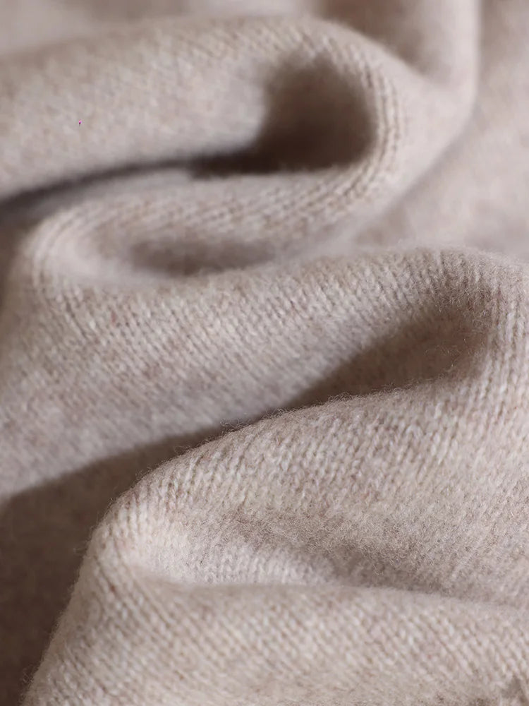 Merino Wool Pants Knitted Cashmere Shorts Trousers Above Knees