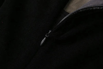 MARYYIMEI Fashion design Women's Dress Lace Splicing Long-Sleeved Beading Pretty Slim-Fit Hip Wrap Elegant Velvet Dresses