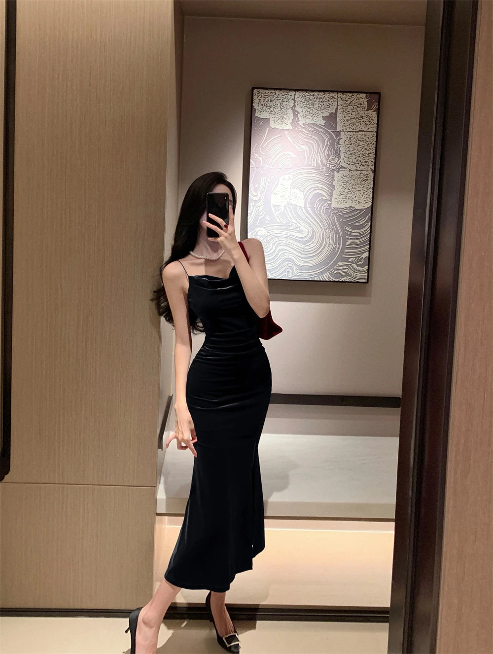 Vintage Sexy Club Prom Red Dresses for Women