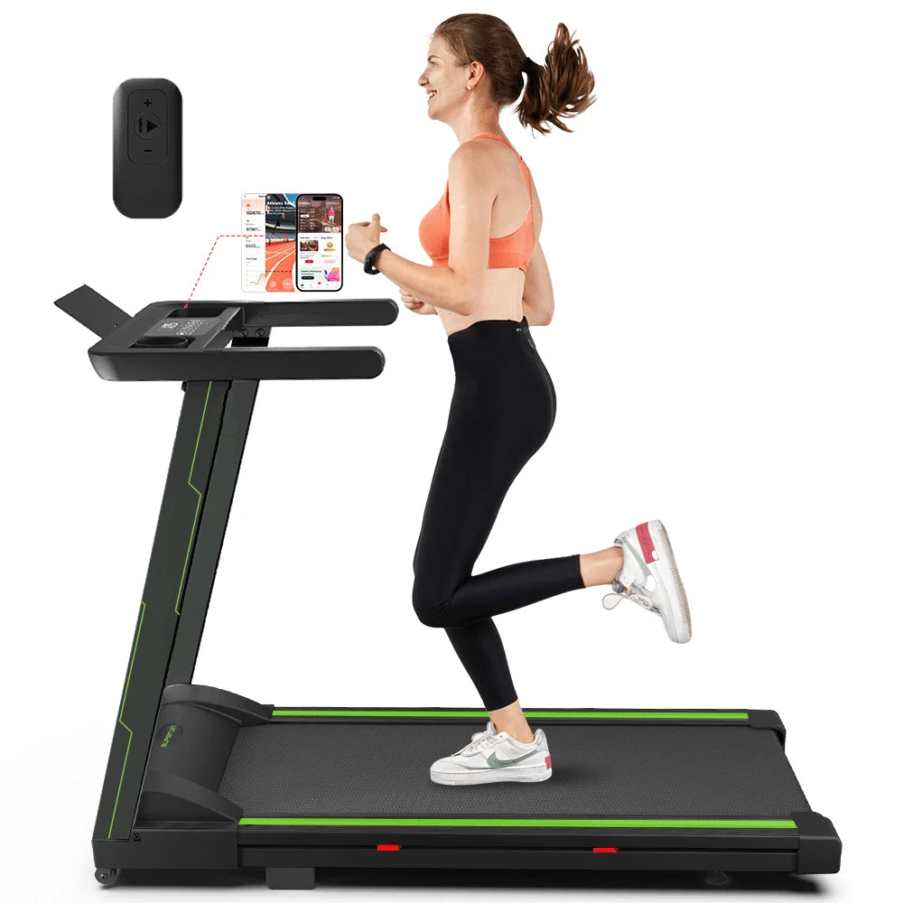 3.0HP Treadmills Electric APP Online Monitoring 7.5MPH Remote Control Foldable
