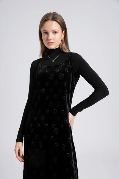 Velvet woman clothes adjustable strap dress.basic tops ,cardigan,sleeveless