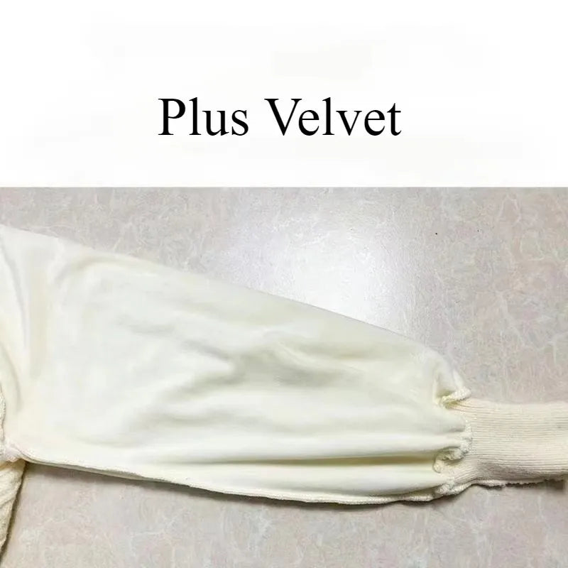 Velvet Dress Women Fashion Lace Patcwork Bow Puff Sleeve Midi Length