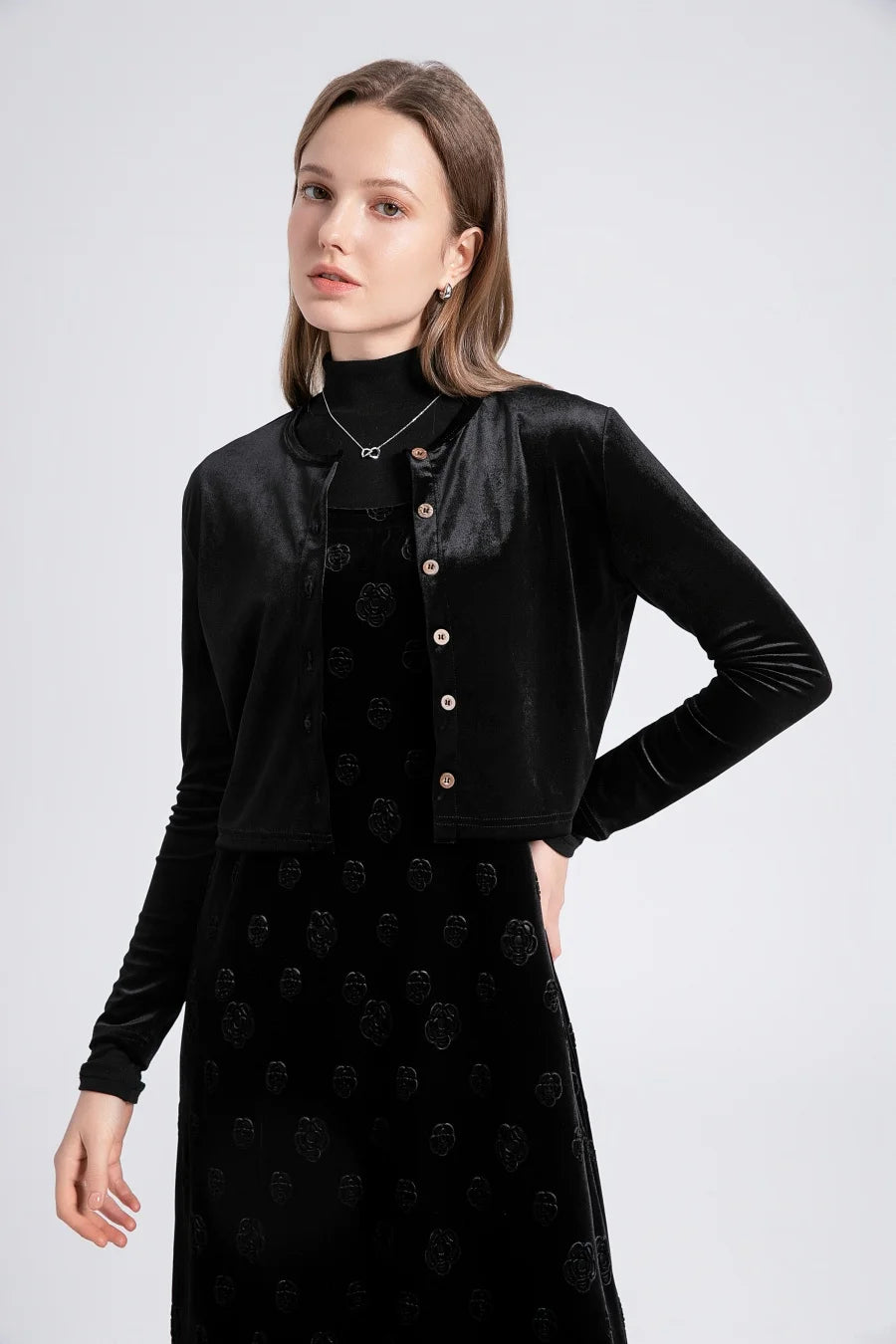 Velvet woman clothes adjustable strap dress.basic tops ,cardigan,sleeveless