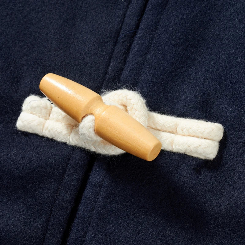 Men s Winter Duffle Coat Loose Fit Classic Wool Blend Long