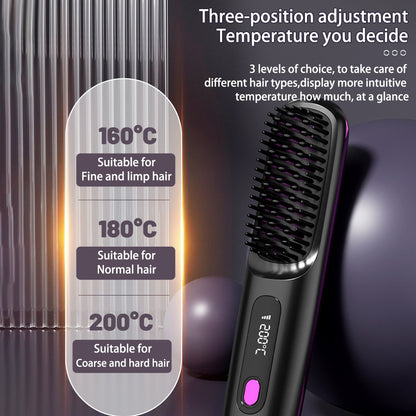 USB Charging Hair Straightening Comb